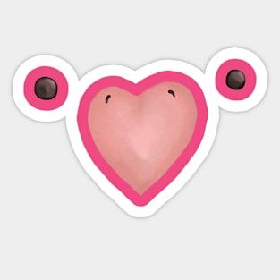 Heart Beaker Sticker